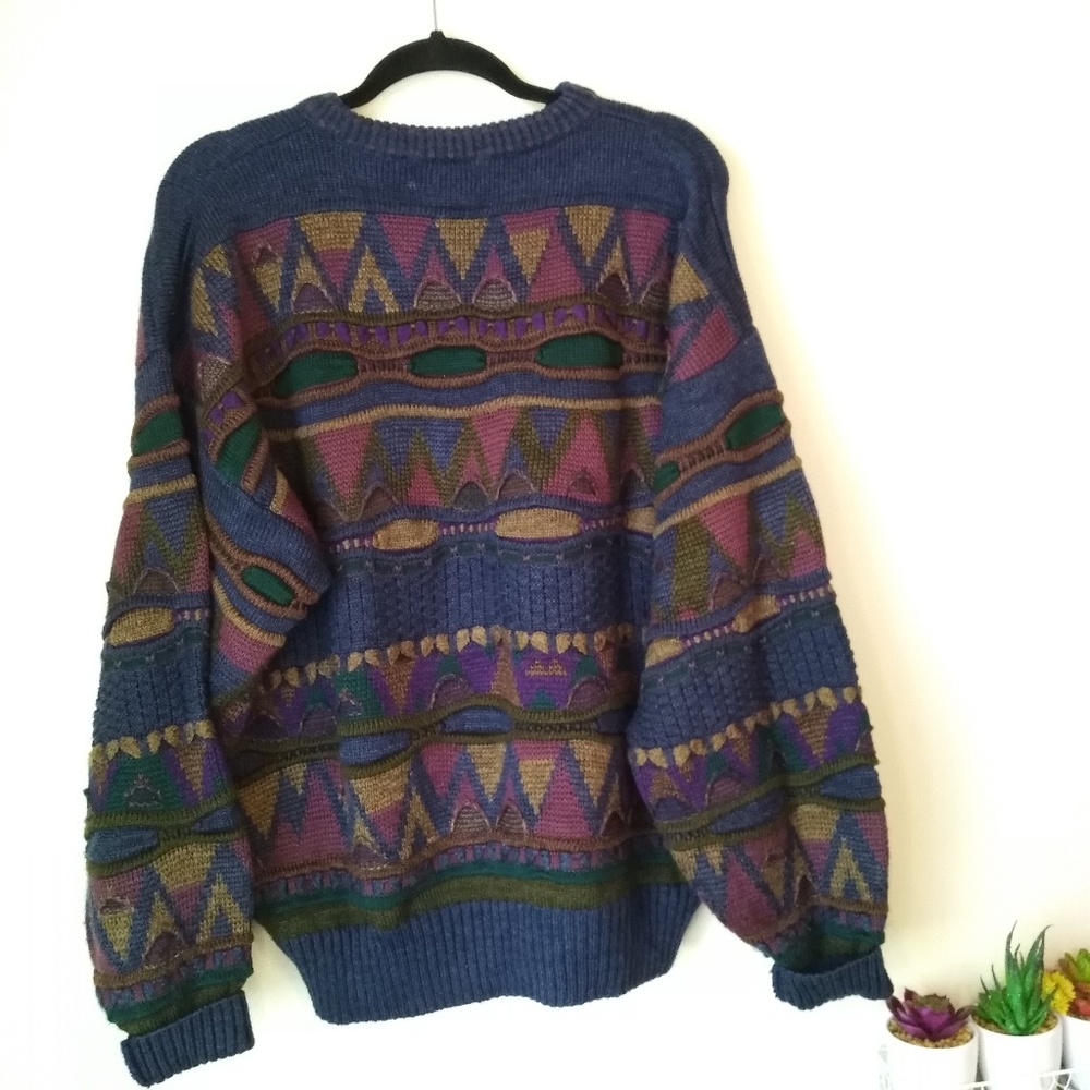 Oversized knit pullover Grampa sweater
